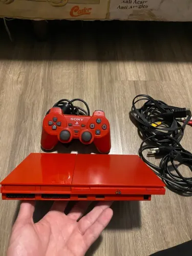 Playstation 2 vermelho red ps2