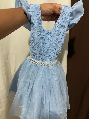 Vestido infantil menina veste de 1 até 2 anos