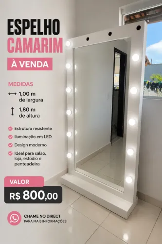 Espelho camarim 
