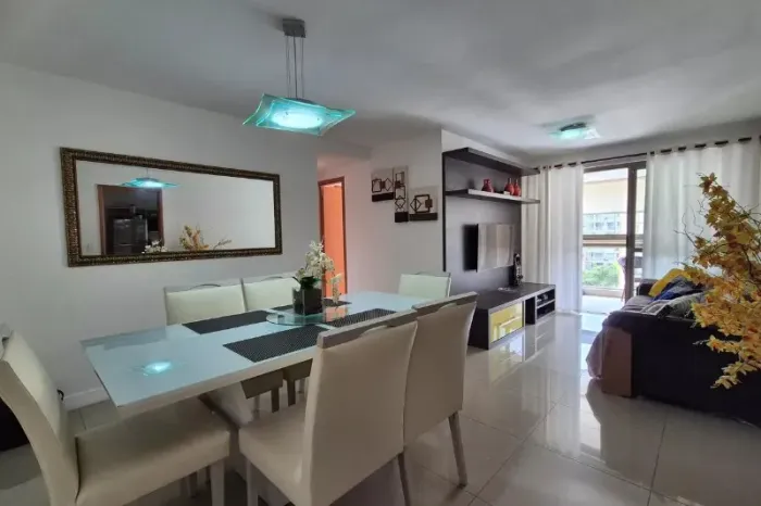 Apartamento de 3 quartos no Park Premium Recreio com móveis planejados e lazer completo -
