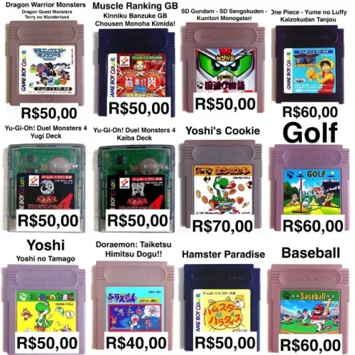 Jogos Game Boy e Game Boy Color - Originais - Testados E Higienizados - Funcionando 100%