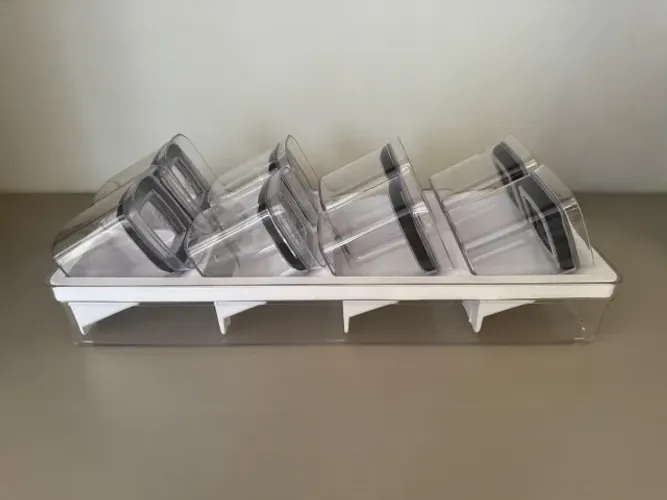 Organizador de Temperos 9 peças Branco Linha Clear Gavetas
