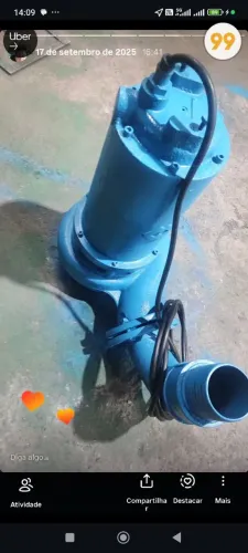 Bomba de sucção de 7.5 CV esgoto etc