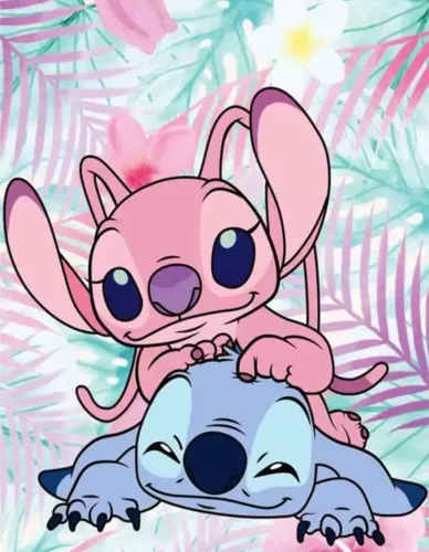 Pintura Em Diamante Stitch 30x40 Kit Tela Numerada Terapêutica D5