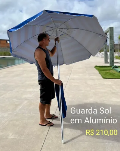 Guarda Sol em Alumínio 2mt.20cm. de Cobertura 