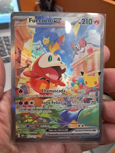 Card Pokémon Fuecoco EX coleção 30 anos