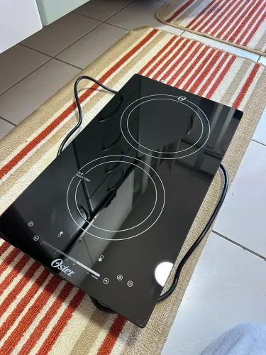 Cooktop de Indução Oster 2 Bocas Touch Screen 2 em 1 ? Novo