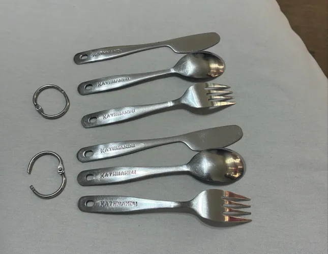 Kit garfo, faca e colher Kathmandu