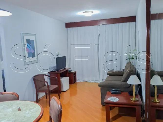 New Star, flat disponível para locação contendo 45m², 02 dormitórios e 01 vaga de garagem.