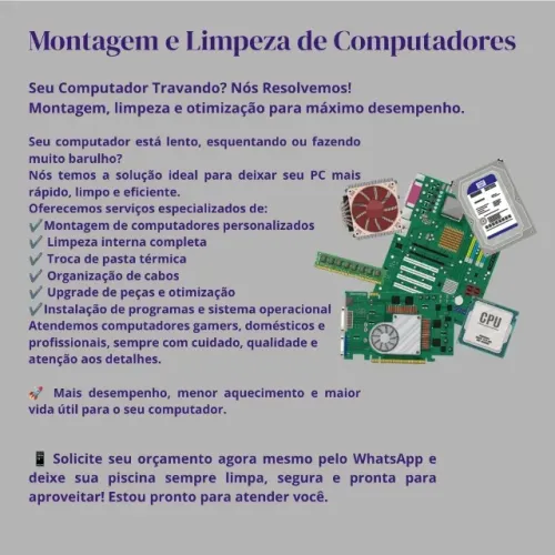 Montagem e Limpeza de Computadores