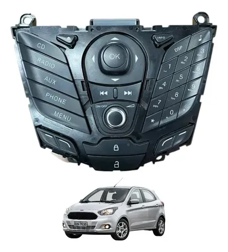 Painel Controle Radio Ford Ka 2014 2015 2016 2017 2018 2019