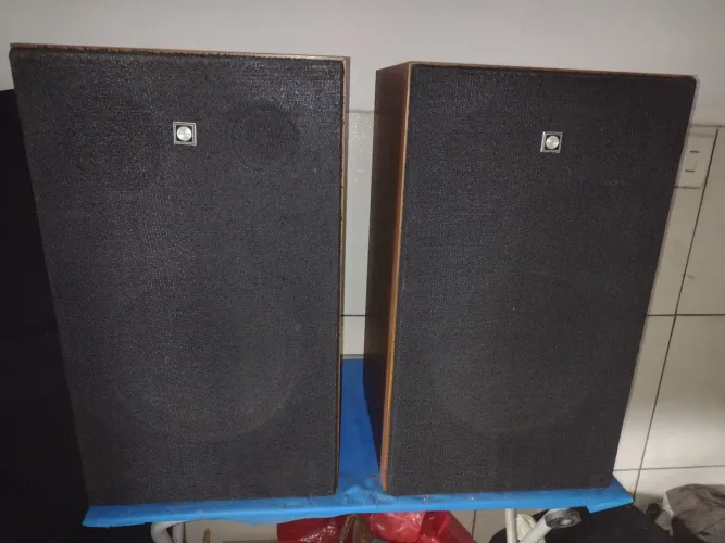 Caixas de som Sanyo Philips anos 70  impecável 