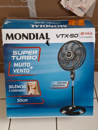 Ventilador de Coluna Mondial VTX-50 50cm 8 Pás Super Turbo
