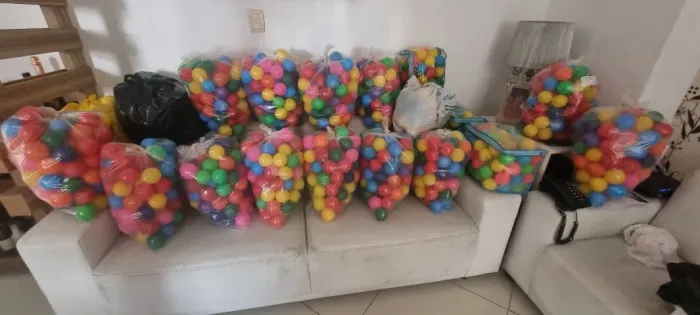 1.860 BOLINHAS DE PLÁSTICO PARA PISCINA