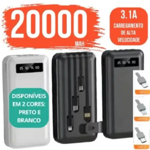 Carregador Power bank 20.000mah