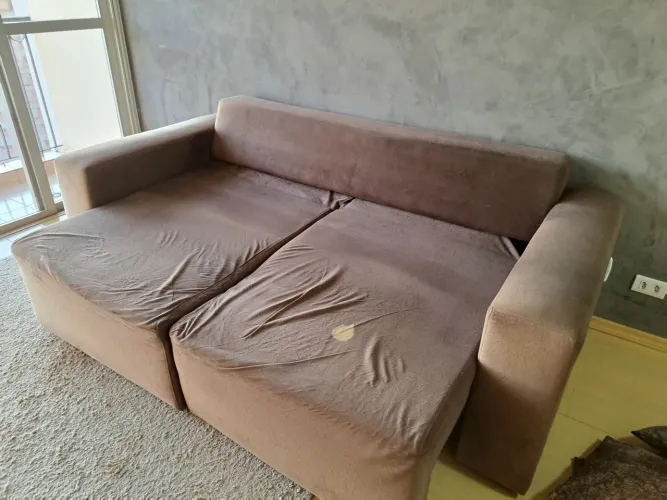 SOFÁ RETRATIL 2 LUGARES MARROM