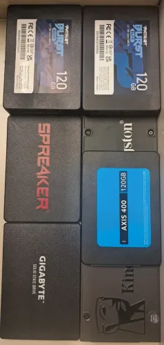Tenho varios HD's SSD's de 128 a 500 GB's