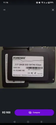 SSD SATA 128GB Win10