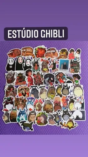 KIT 7 ADESIVOS ESTÚDIO GHIBLI POR 10 REAIS