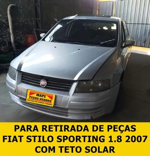 Sucata Fiat Stilo Sporting 1.8 ano 2007 com teto solar Retirada de peças
