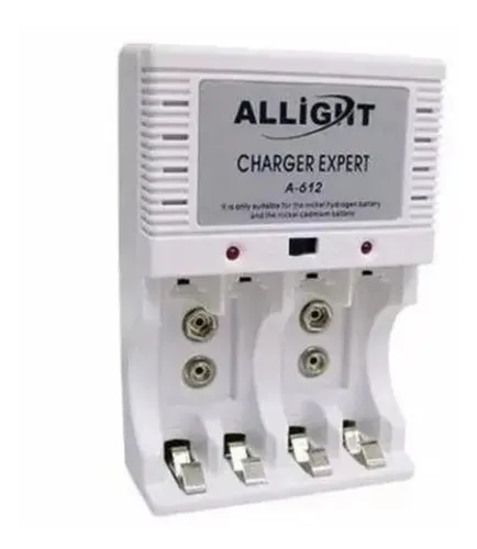 Carregador De Pilha Aa Aaa Bateria 9v Recarregável Bivolt