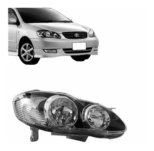 Farol Mascara Negra Corolla Fielder 2003 2004 2005 A 2008