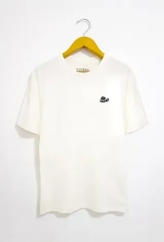 Camiseta Off-White de Algodão Orgânico - Eva