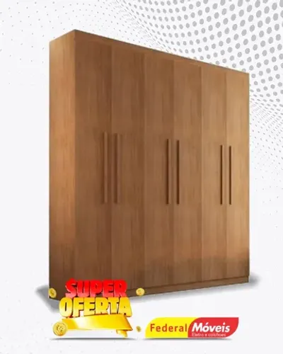 Guarda Roupa Casal 6 Portas 2 Gavetas Super Lindo Fazemos Entrega