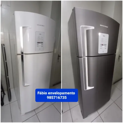 Envelopamento de fogão e geladeira 