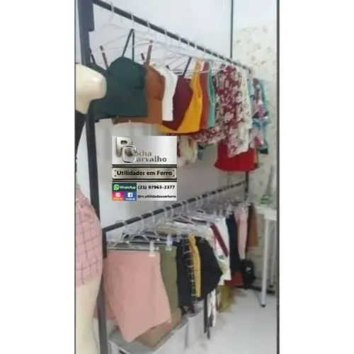 Arara / Cabideiro de Roupas (Metalon) 1,80x1,50. Sob Encomenda.
