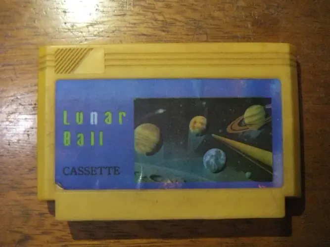 Cartucho Lunar Ball (Lunar Pool) - Nintendo, NES, Nintendinho. (No Estado Foto Original))