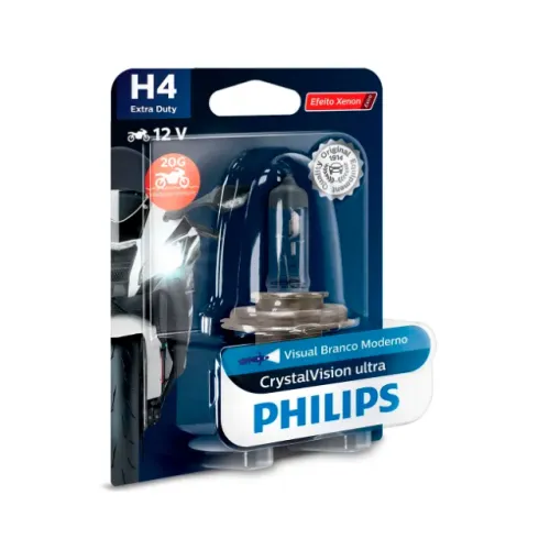 Lâmpada Crystal Vision H4 55/60w Original Philips