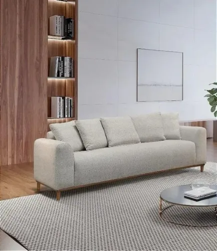 Sofá Living 700 Linho Bege. Produto Novo. Pronta Entrega.