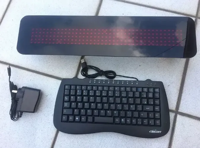 Painel Led Eletronico De Mensagens Gptronics Slim Tab
