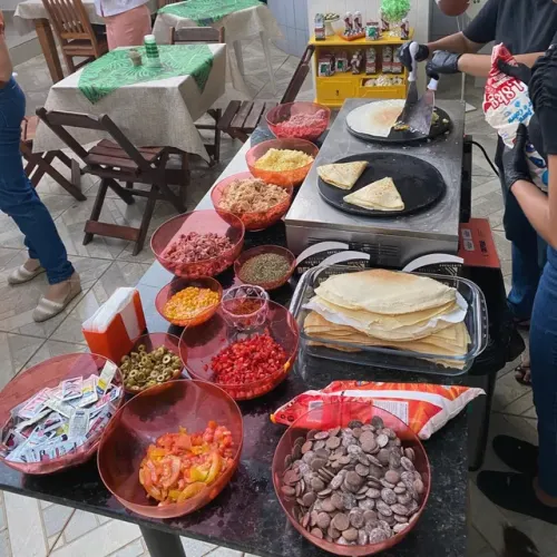Buffet de crepe e massas
