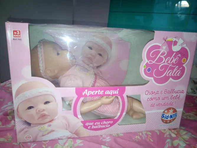 Bebê Tatá - Chora e Balbucia como um Bebê de Verdade! Bebê reborn nova, linda