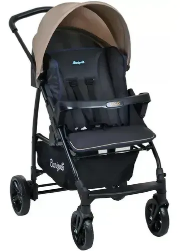 Carrinho De Bebê Ecco Cinza E Bege 0 A 15 Kg - Burigotto Cor Cinza-escuro Cor do chassi Pr