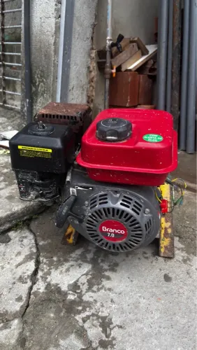 Motor a Gasolina branco 7hp