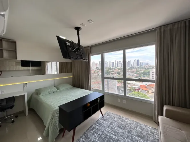 Flat com 37m², todo mobiliado, Jardim Goiás - Goiânia - GO