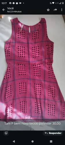 Vestido Poá Pink - Tamanho P