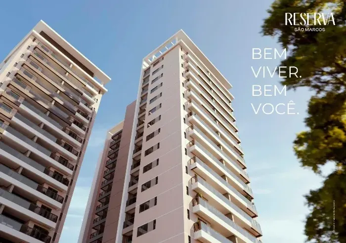 Apartamentos com 2 ou 3 quartos_Reserva São Marcos_ Lazer Completo _Na Ponta do Farol
