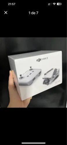 DRONE DJI MINI 3 STANDARD, LACRADO, CONTROLE SEM TELA, 1 BATERIA, NOVO, ZERADO