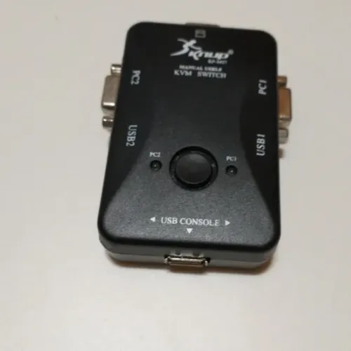 Switch Chaveador VGA Knup KVM - Troque entre 2 computadores com um toque