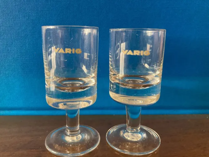 Taças Bebida Varig Champagne Vinho Licor Antiguidade