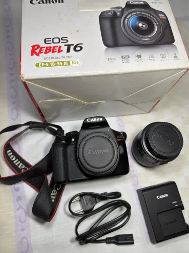 Câmera Cânon Rebel T6