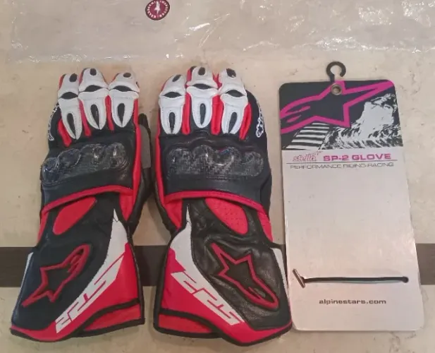 Desapego Luva Feminina Alpinestars Stella SP-2 Performance Riding Racing Vermelha