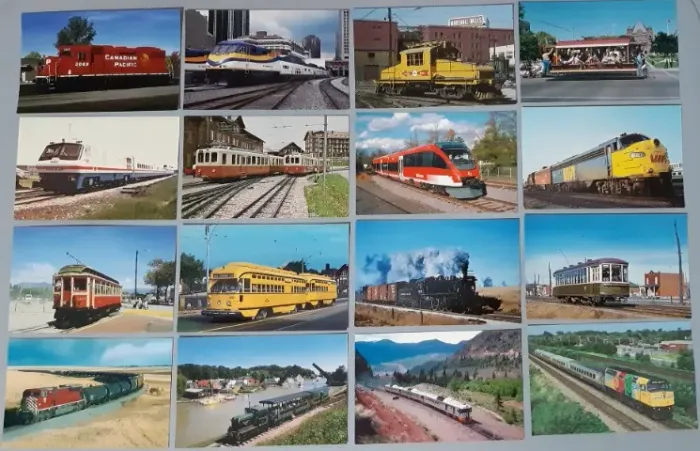 Trem ... - Lote Com 100 Cartões Postais