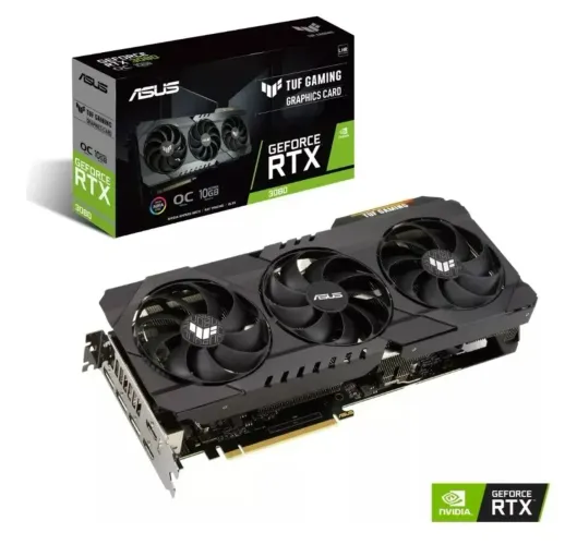 Placa de Vídeo ASUS TUF GeForce RTX 3080 OC 10GB