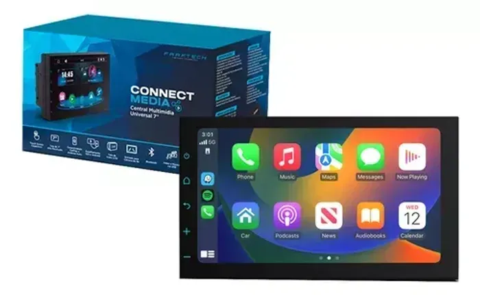 Central Multimídia Faaftech Android Auto Carplay 2 Din 7 Polegadas com Câmera de ré