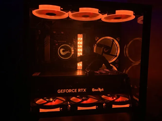 Kit Fans ARGB (5 fans + Controladora + C. remoto) / Perfeito estado 